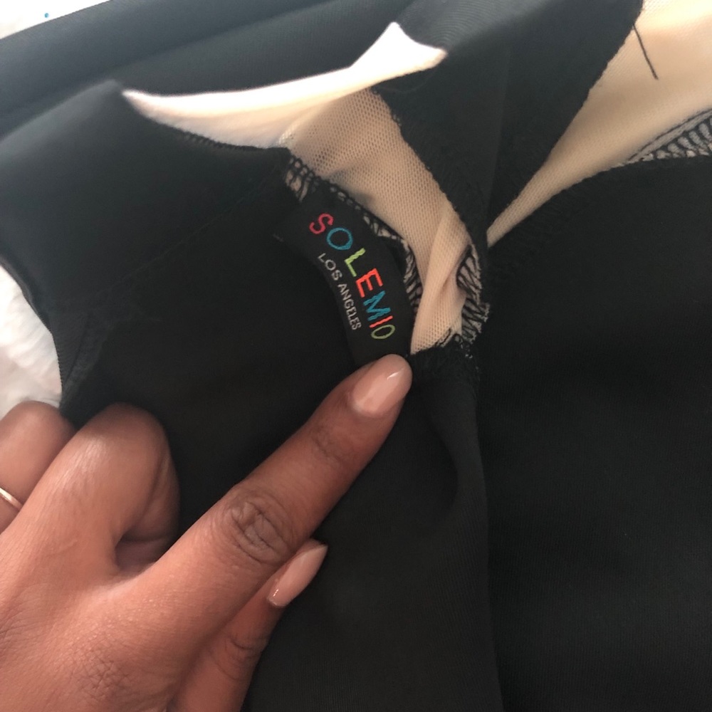NWOT Solemio Black Dress - Picture 5 of 5
